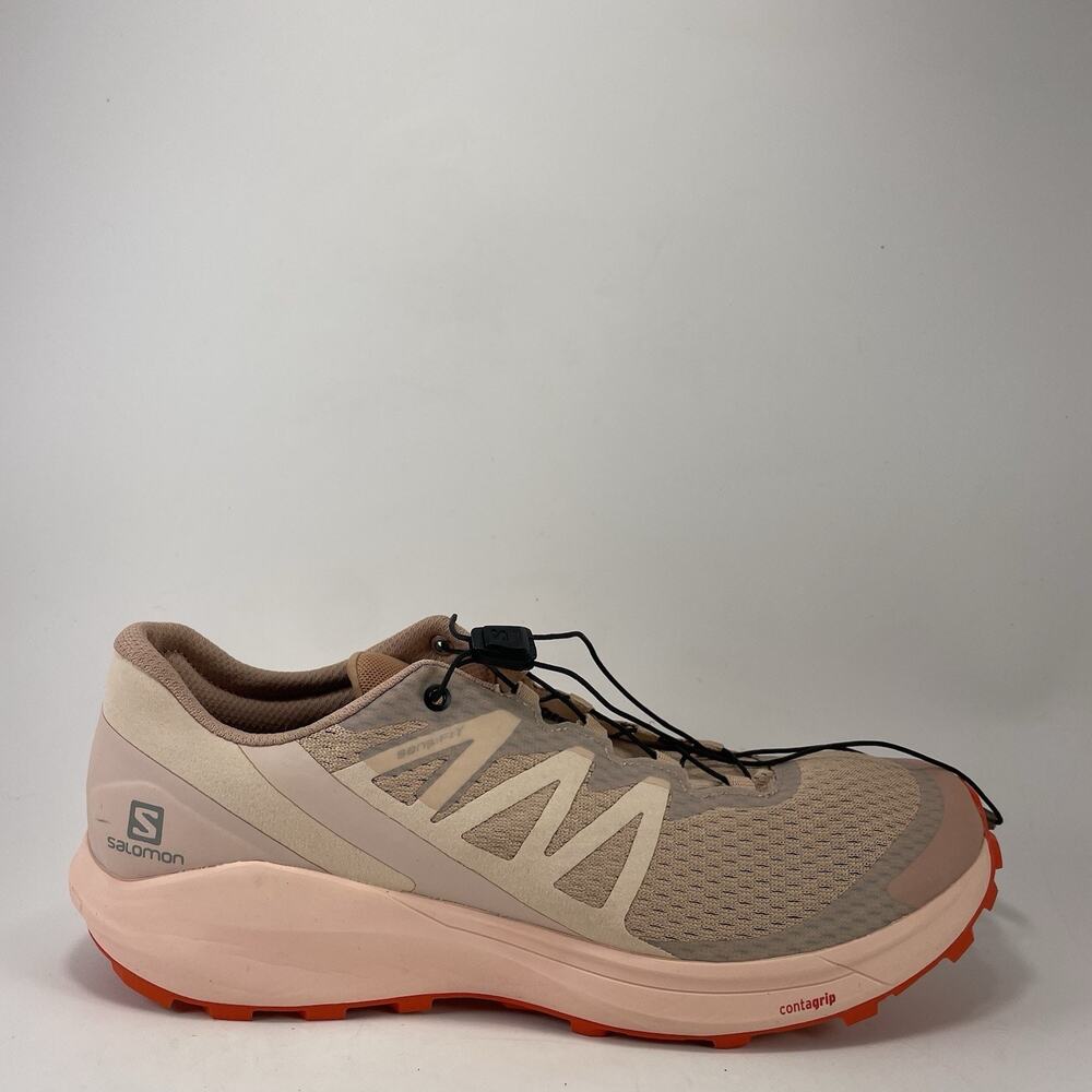 Salomon Sense Ride 4 Pink Trail Running Shoes Womens Size 10.5 Sport Sneaker